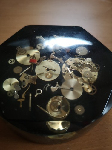 Resin paperweight clock parts