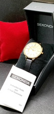 SEKONDA Ladies Gold Tone Black