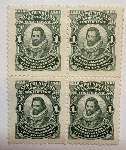 Newfoundland 1910 king - newfoundland, 1c
