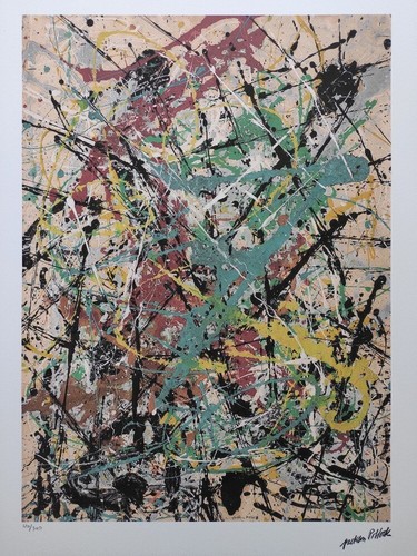 Jackson pollock signed drip - pollock,