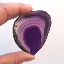 Banded Purple Agate Slice