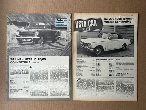 Triumph herald vitesse - triumph, herald/vitesse