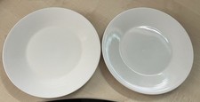 2 x Fairmont & Main White Linen 8.25"/21 cm Salad/Cheese Plates VGC