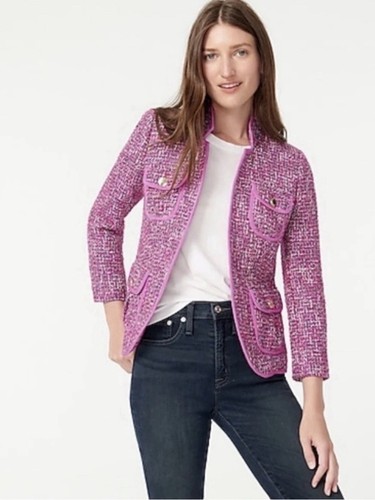 Crew italian tweed jacket - tweed,