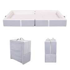 Foldable foam travel cot bed