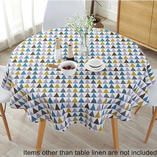 Vintage round tablecloth - round,