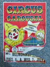 Vintage Circus Carousel poster