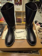 Burberry Mens Black Leather
