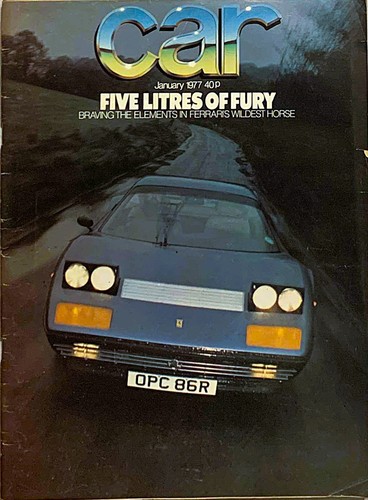 Car magazine jan 1977 - magazine, jan-1977