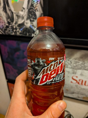 Mountain dew code red doom - red,