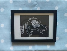 Dog in Scarf Lurcher Original