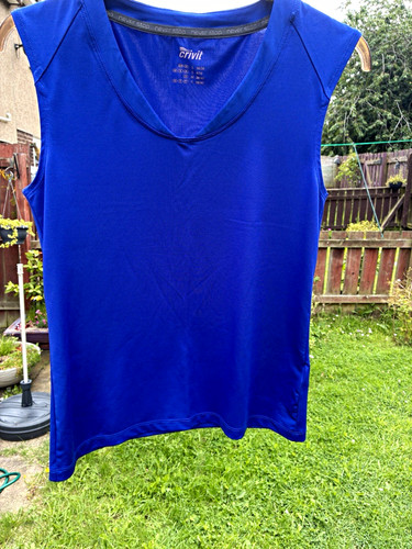 Crivit women blue neck - blue, v-neck