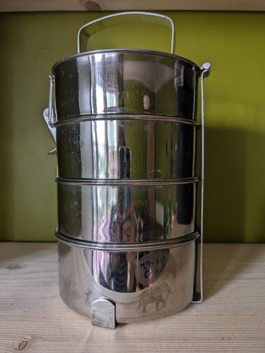 Metal indian tier tiffin - 4,