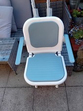 Shower Seat & grab rails  Wall Mounted Fold Up. Good cond only used a few times