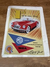 MG MGA Metal Sign / Plaque 1994 The British Motor Corp Sports Car Décor - New