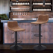 2X Swivel Barstools Breakfast