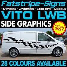 to fit MERCEDES VITO LWB STRIPES GRAPHICS STICKERS DECALS CAMPER DAY RACE VAN