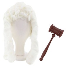 Adults Judge Wig and Gavel Set