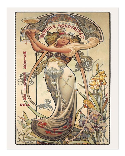 Art nouveau wall - art,