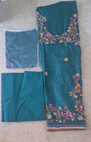 Dark green unstitched - , asian