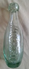 Vintage J.H.Cuff green Glass Bottle  , Manchester,  Rare
