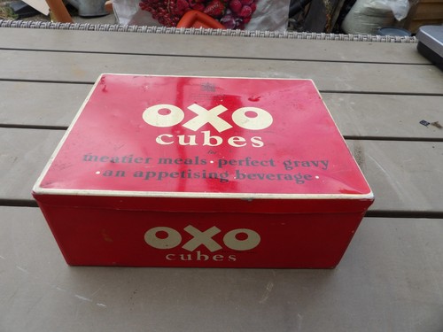 Vintage oxo cubes red - oxo,