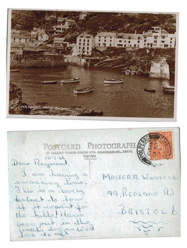 Vintage postcard polperro - -,