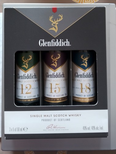 Empty miniature glenfiddich - empty,