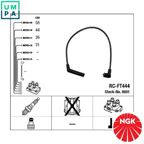 Ignition cable kit 0691 for - ignition,