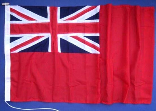 Red ensign quality flag on - red,