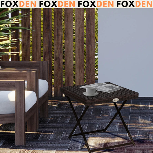 Coffee table rattan folding - table,
