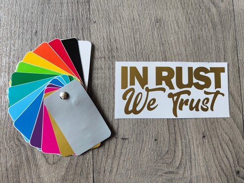 Rust trust car vinyl - car,