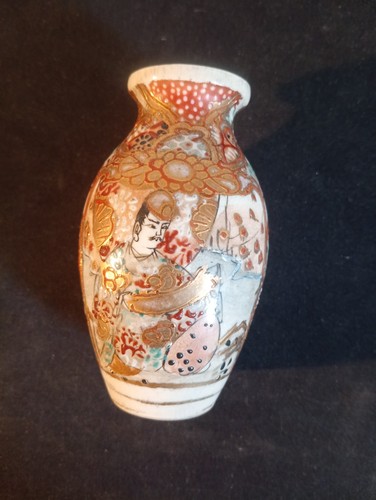Small japanese vase kutani - small, ...kutani
