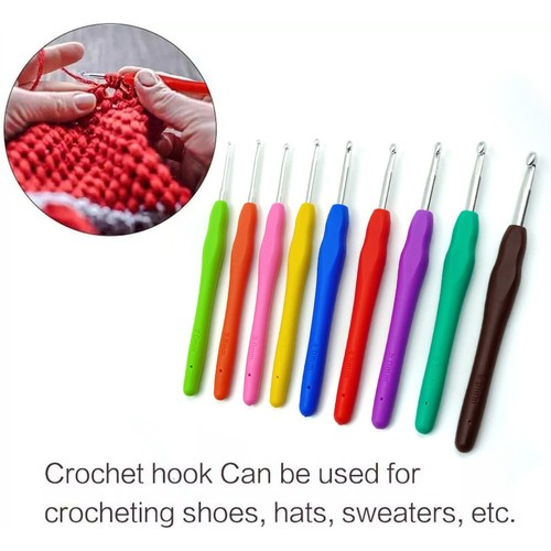 9pcs crochet hooks set - hooks, soft
