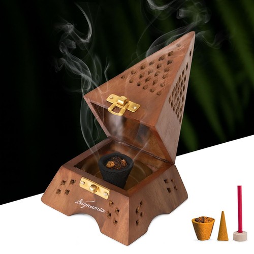 Tower shape wooden sambrani - tower,