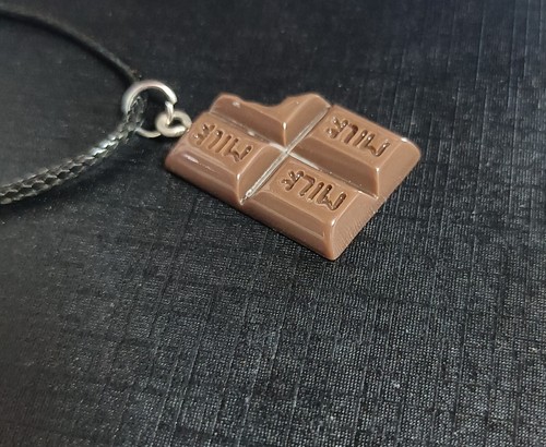 Milk chocolate pendant - chocolate,