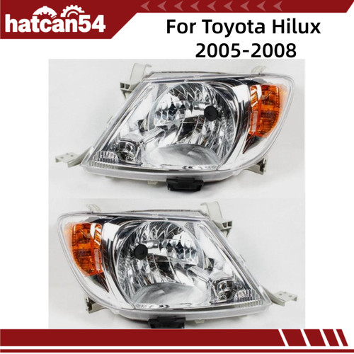 Pair front headlight headlamp - front,