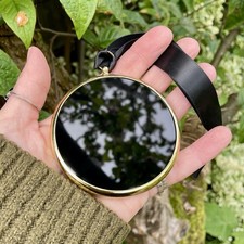 Scrying mirror vintage round - scrying,
