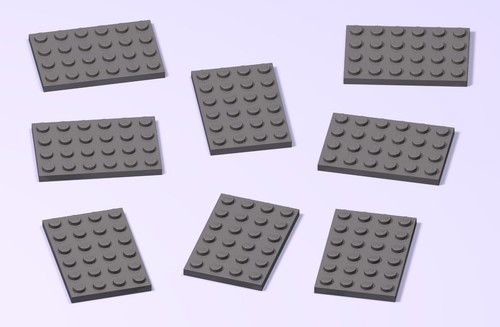 Lego plate dark - (3032), (dark