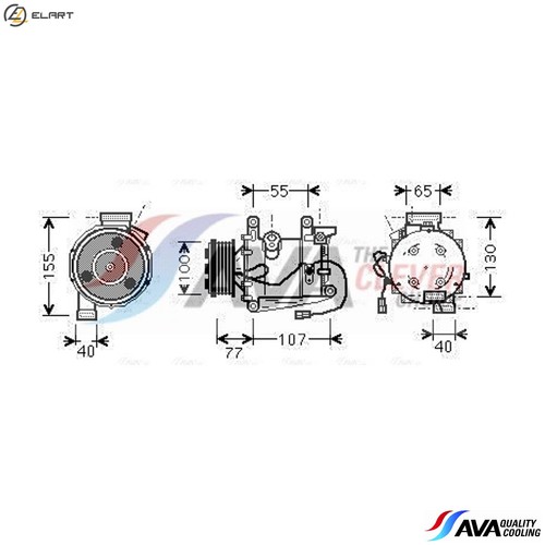 Compressor air conditioning - air,