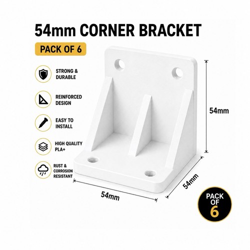 Pcs white plastic corner - 6,