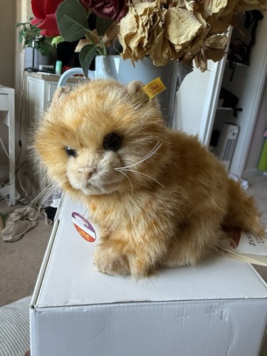 Steiff vintage plush cat - vintage,
