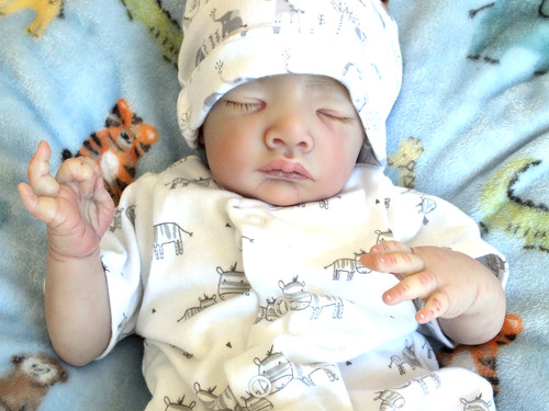 Reborn baby boy doll - doll,, mika