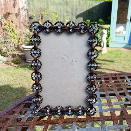 Bronze tone photo frame - photo,