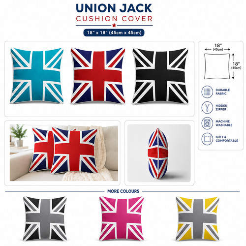 Union jack cushion covers - jack,