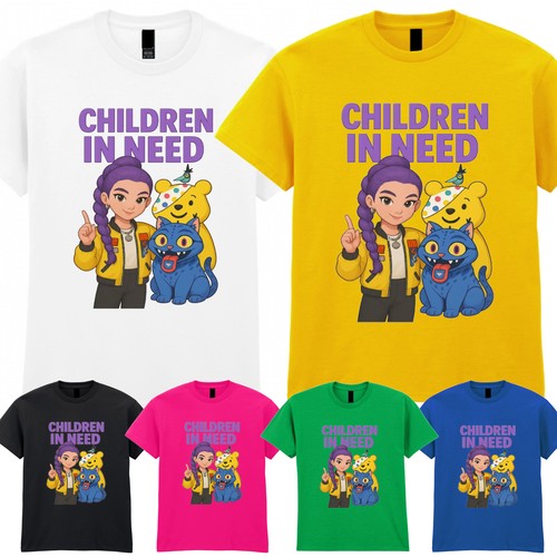 Pudsey bear dancing girl - pudsey,