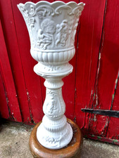Vintage white ceramic raised - vintage,