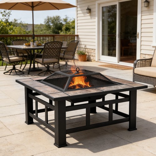 Outdoor fire pit - fire, with