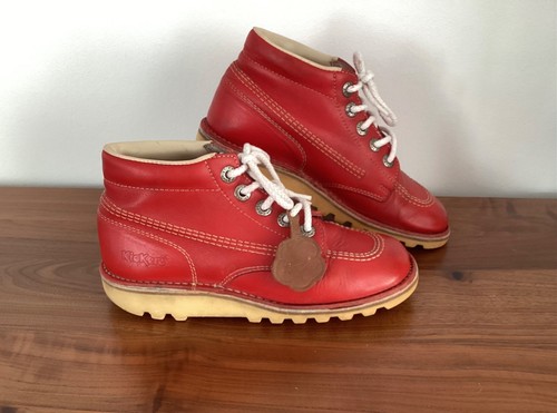 Kickers kick red leather - kickers,