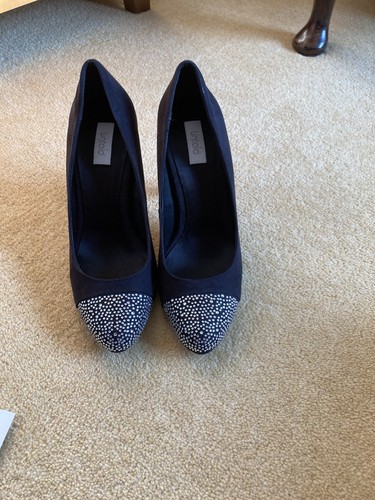 Untold black suede court shoe - untold,